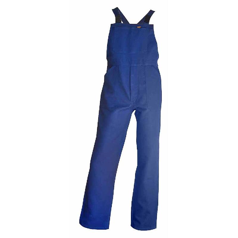 LMA WORKWEAR 1880 Cotte À Bretelles De Travail Bastaing - Bleu Bugatti L - 4 - L bleu textile 3473830037640_0
