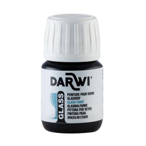 LOT DE 5 - DARWI FLACON DE 30 ML DE PEINTURE SUR VERRE - VERT