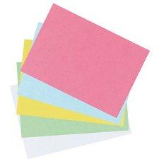 LOT DE 6 - FICHES BRISTOL, A6, UNI, BLEU