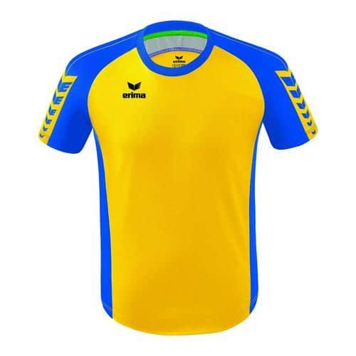 MAILLOT ERIMA SIX WINGS JAUNE/BLEU ROYAL