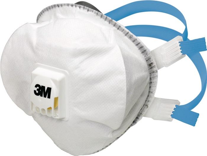 Masque de protection respiratoire 3M 8825+ FFP2 / V R D - Réutilisable avec soupape d'expiration - 5 pcs/carton_0