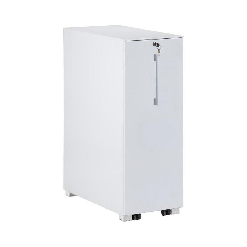 MEUBLE DE RANGEMENT TOWER METAL - HAUT. 113 CM - BLANC