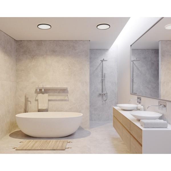 OJA 42 SDB PLAFONNIER PLASTIQUE NOIR LED INTEGRÉE 3000/4000K - NORDLUX 2015116103
