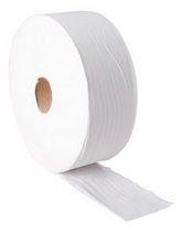 PAPIER TOILETTE MINI JUMBO DOUBLE ÉPAISSEUR BLANC  COLIS DE 12 ROULEAUX 180 M