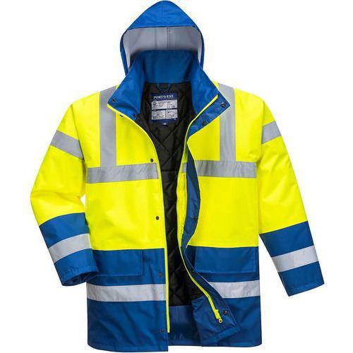 PARKA HAUTE-VISIBILITÉ IMPERMÉABLE TRAFFIC S466 JAUNE/N XXL - PORTWEST