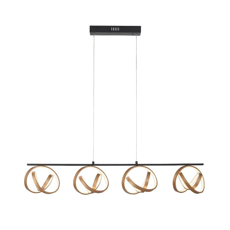 PAUL NEUHAUS SUSPENSION LED LOOP, DIMMABLE, À QUATRE LAMPES