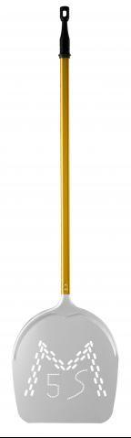 Pelle à enfourner Margherita - 5 Sensi - Alliage aluminium CM. 36, H. 135 cm - Made in Italia_0