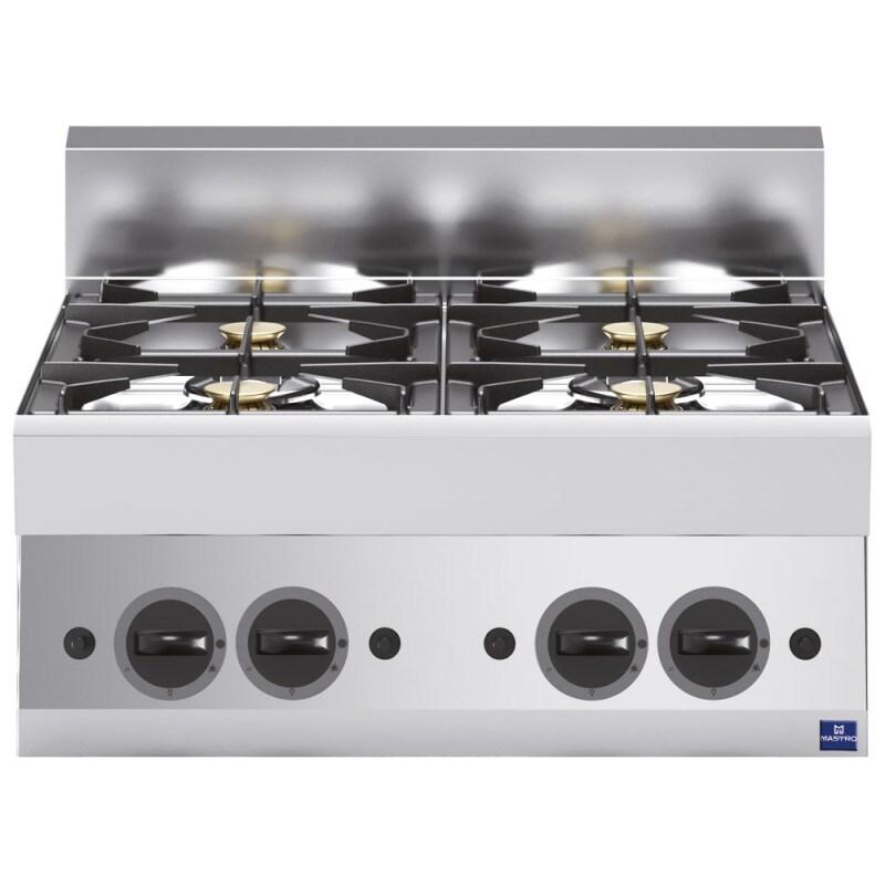 Plan de cuisson à gaz, 4 brûleurs 700x650x300 mm - VIRTUS - 4068875003935_0