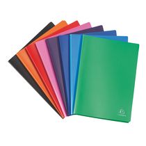 PROTÈGE-DOCUMENTS EXACOMPTA POLYPROPYLÈNE OPAQUE A4 50 POCHETTES COULEURS ASSORTIES