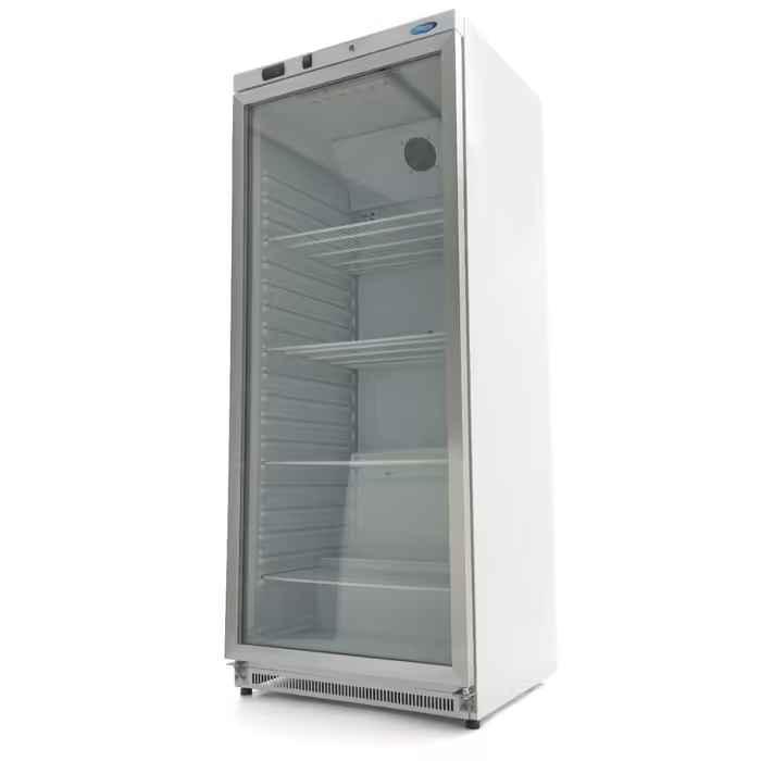 Réfrigérateur - 600 L - blanc - avec porte en verre- MAXIMA_0