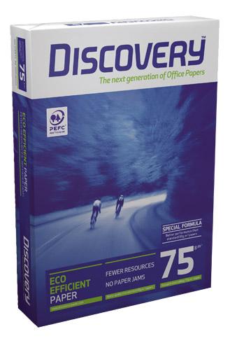 LOT DE 5 - PAPIER A4 BLANC 75 G DISCOVERY - RAMETTE DE 500 FEUILLES