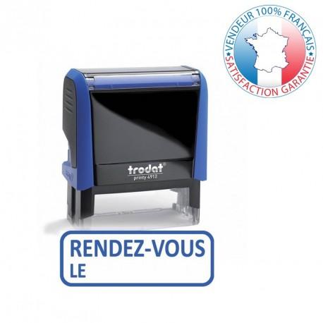 Tampon encreur TRODAT XPRINT 4992.58 - Formule commerciale 'Rendez-vous le...' - Réf : 018-tampon-xprint-rendez-vous_0