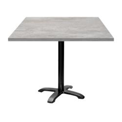 Restootab - Table 90x90cm - modèle Bazila béton naturel - gris fonte 3760371512058_0