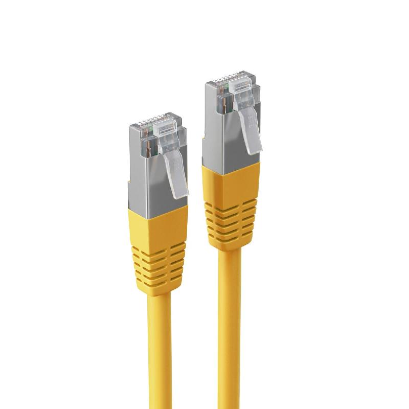 Shiverpeaks Cable patch BASIC-S, cat.6, S/FTP, 7,50 m, jaune - jaune 4017538015877_0