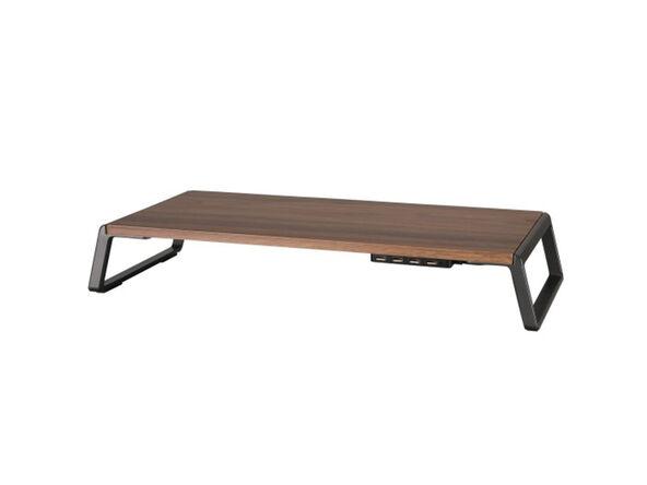 Support moniteur en bois Standup avec hub USB_0