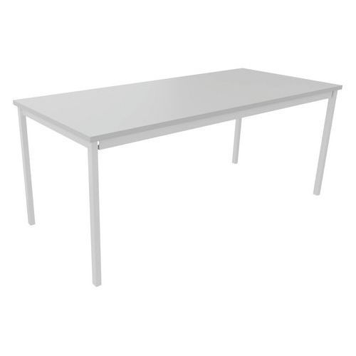 TABLE DE RÉUNION TREFF 180 X 80 GRIS CLAIR / BLANC