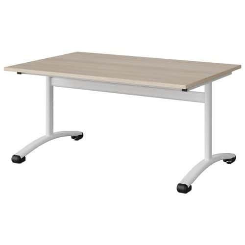 TABLE MALIBU 120X80 T3 DL STRA ABS ACACIA/BLC 9016