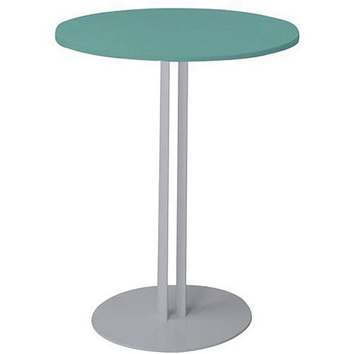 TABLE ROXANE PIÈTEMENT 2 TUBES Ø 60 CM MOUSSE/ GRIS