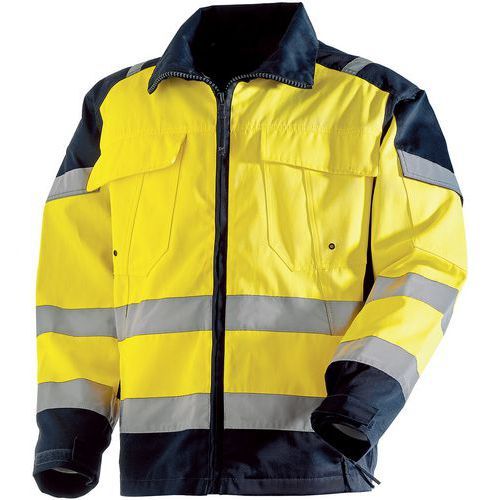 VESTE HAUTE VISIBILITÉ DE COULEUR JAUNE ET MARINE TAILLE S - SINGER SAFETY