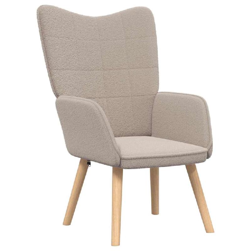 VidaXL fauteuil Gris clair 62 x 67 x 95,5 cm Tissu Sherpa Modèle Orion Office Nordique - 42001777_0