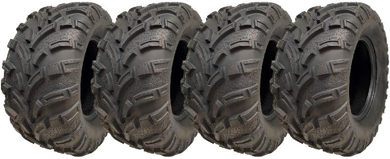 25x11.00-12 Quad ATV Tyres 6ply Wanda P373A E-Marked Road Legal Tires (Set of 4)_0