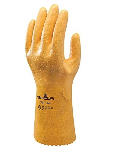 SHOWA Gants de protection SHO771-XL - NBR Manique jaune - Taille XL_0