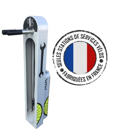 Station de réparation et gonflage robuste pour vélo - altinnova  altao fix'air 2 en 1_0