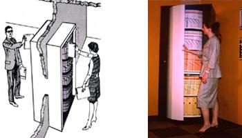 Armoire métallique à classement rotatif - Dailem's - 2 portes avec serrure et fonctionnement silencieux_0