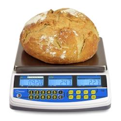 Balance commerciale poids-prix TW - 15/30kg - 5/10g idéale pour fruits et légumes - compacte avec double affichage_0