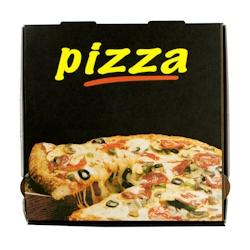 Boîte à Pizza Black Box - Carton - 26 x 26 x 3,5 cm - par 100 - noir en carton 3760394090632_0