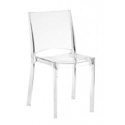 Chaise de restaurant design claire transparente - Sitek_0