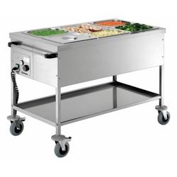 Chariot bain-marie, 3 x 1/1 GN - 2000 watts - 230 Volts - Bartscher - BM200255_0
