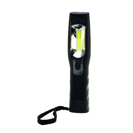 Éclairage de chantier - Baladeuse rechargeable LED COB 3W avec aimants et crochets_0