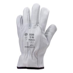 Coverguard - Gants manutention blanc en cuir tout fleur de vachette standard EUROSTRONG 2220 (Pack de 10) Blanc Taille 11 - 11 blanc cuir 343524102221_0