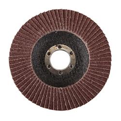 Disque à Lamelles en Corindon 115 mm - Grain 60 - Idéal pour Ponçage Précis - Silverline - marron 5055058125866_0