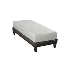 Ensemble  Matelas Mémoire de forme + Sommier Bois 90x190 cm SENSITIVE OLYMPE LITERIE - blanc Mousse à mémoire de forme 4VP.VB.K15.0919_0