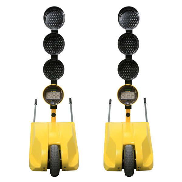 Feux tricolores de chantier avec décompte de temps - jeu de 2_0