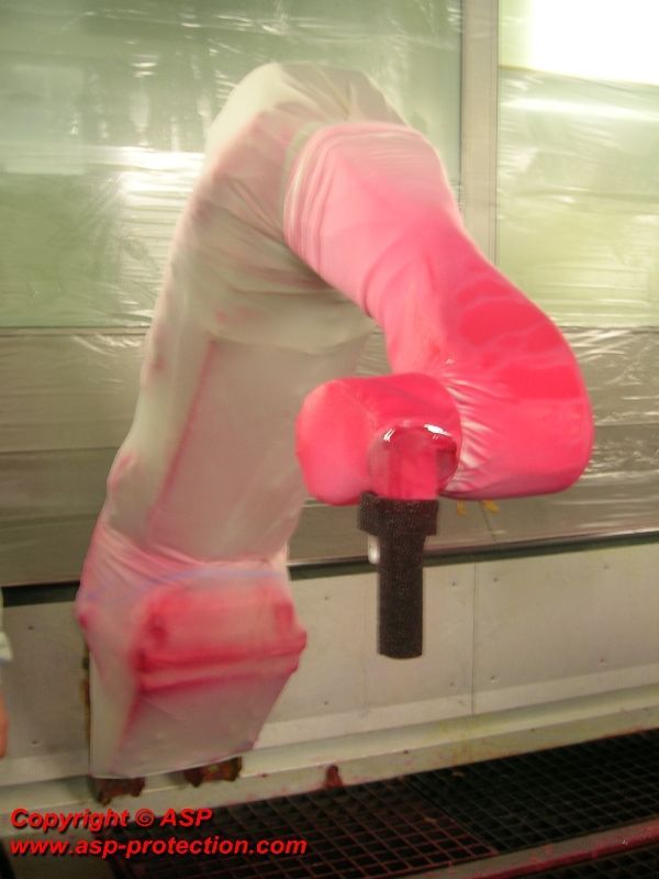 Fourreaux - protection pour robot industriel - ASP - tissu non tissé base PE - certification ATEX_0
