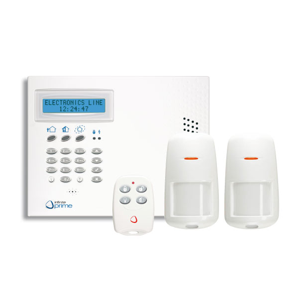 Kit Infinite Prime 1 - Centrale 32 zones radio 868 Mhz avec détecteurs infrarouges et télécommande_0