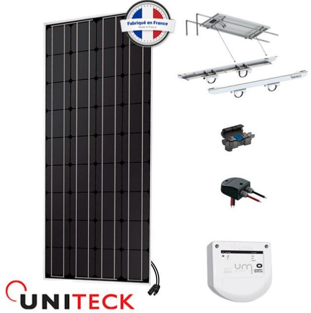 Kit solaire nautisme uniteck 150w 12v mppt_0