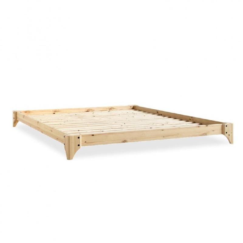Lit futon ELAN Bed en pin massif laqué naturel - Couchage 140 x 200 cm - Design Steffensen & Würtz pour Karup Design_0