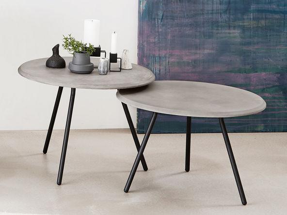 Table basse Soround avec plateau en béton_0