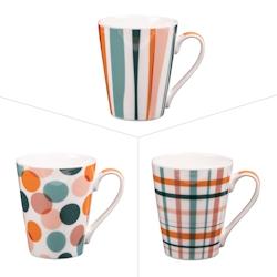 Mug Pop 38 cl x6 -  Multicolore Rond Porcelaine Table Passion - multicolore porcelaine 3106232312847_0