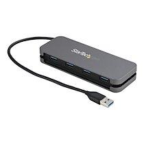 STARTECH.COM HUB USB 3.0 À 4 PORTS - USB-A VERS 4X USB-A - MINI HUB USB 3.1 GEN 1 TYPE-A SUPERSPEED 5GBPS - ALIMENTÉ PAR BUS - CONCENTRATEUR USB AVEC CÂBLE 28CM ET GESTION DES CÂBLES (HB30AM4AB) - CONCENTRATEUR (HUB) - 4 PORTS