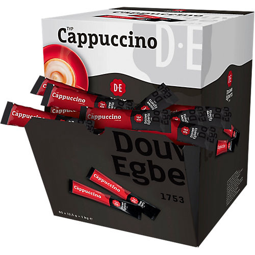 STICKS DE CAFÉ CAPPUCCINO DOUWE EGBERTS 12 5G - 80 UNITÉS