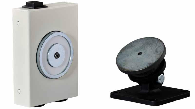 Ventouse murale 50kg pour maintien porte ouverte 24v standard - PERJES - vem4550bci24cpa - 568401_0