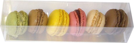 BOÎTE 6/8 MACARONS (VENDU PAR 40)