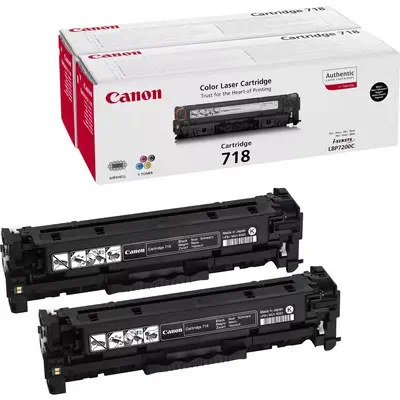 Canon CRG-718 Bk VP Cartouche de toner 2 pièce(s) Original Noir_0