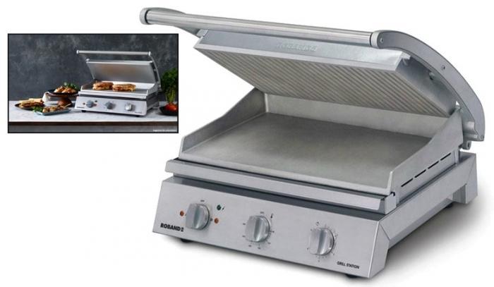 Grill contact nervure professionnel 2990w roband_0