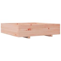Helloshop26 - Jardinière bac lit surélevé plantes fleurs terrasse jardin 100 x 100 x 26,5 cm bois massif de douglas marron 02_0037256 - 3000213820027_0